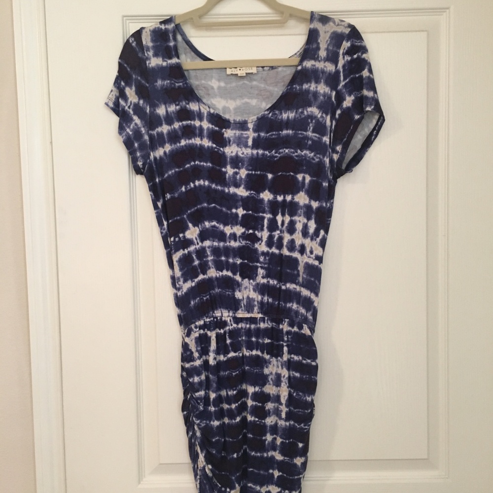 Aly Rose Blue Tie Dye Bandage Dress